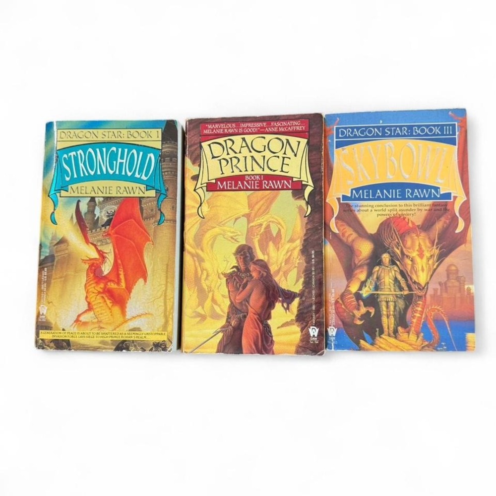 Melanie Rawn Vintage Paperback Books Dragon Star Series and Dragon Prince